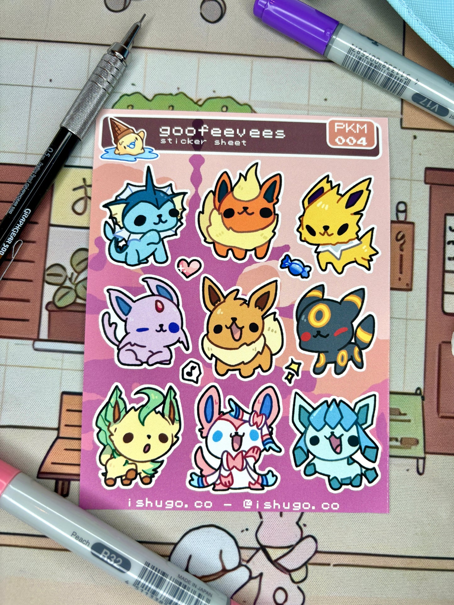 Goof-Eevees Sticker Sheet