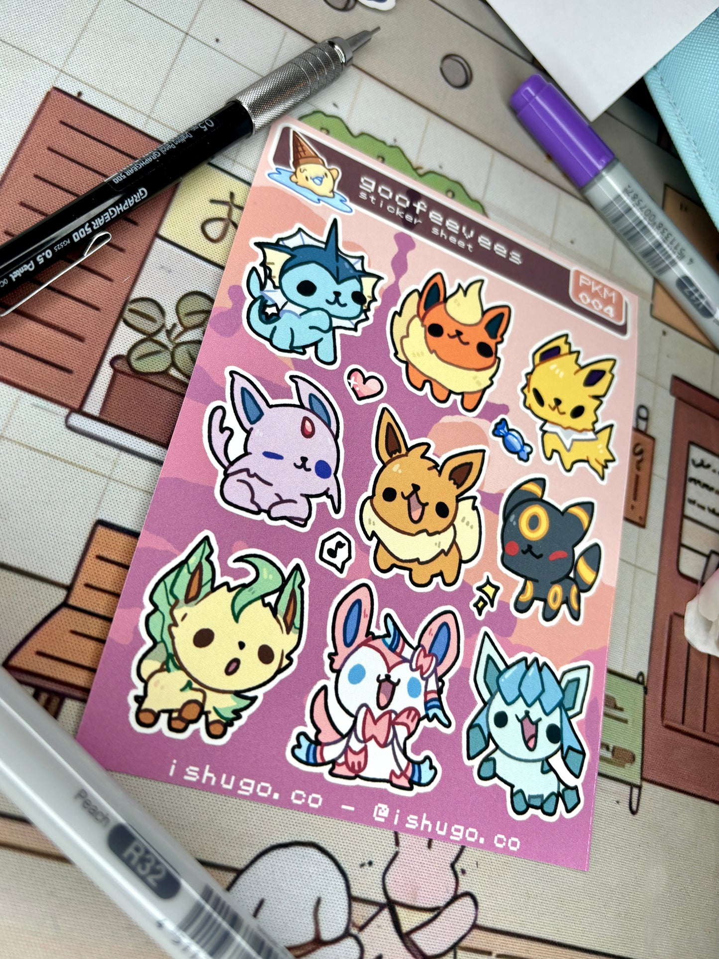 Goof-Eevees Sticker Sheet