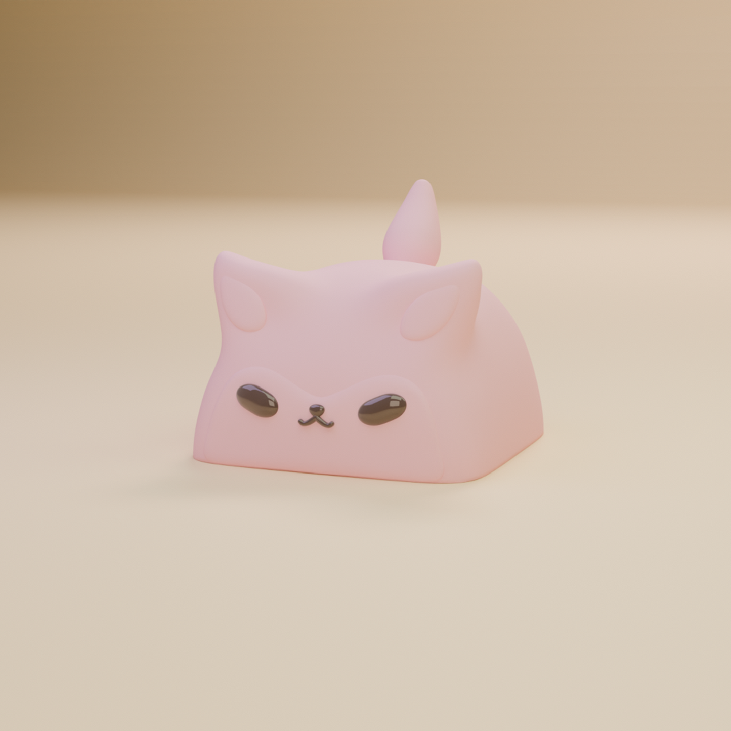 ishugo.co-pink-strawberry-milk-fox-keycap-kcf-005
