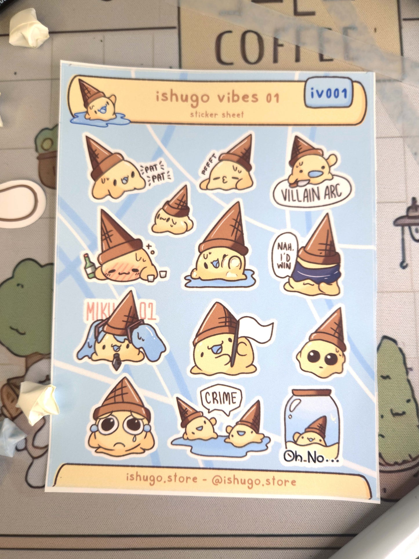 Ishugo Vibes Sticker Sheet 001