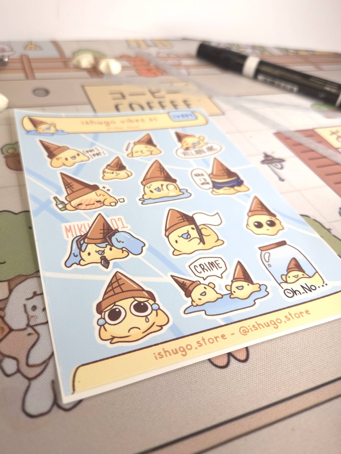 Ishugo Vibes Sticker Sheet 001