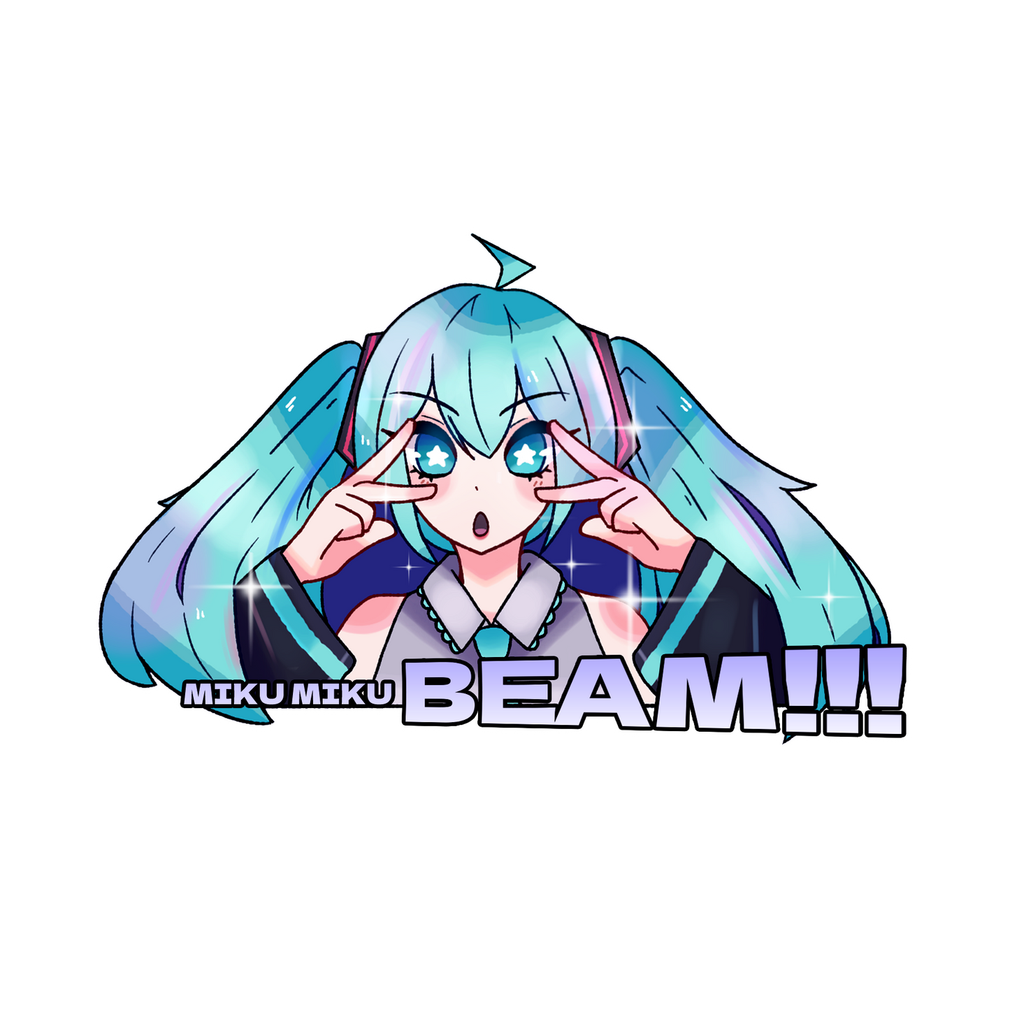 Miku Miku BEAM sticker